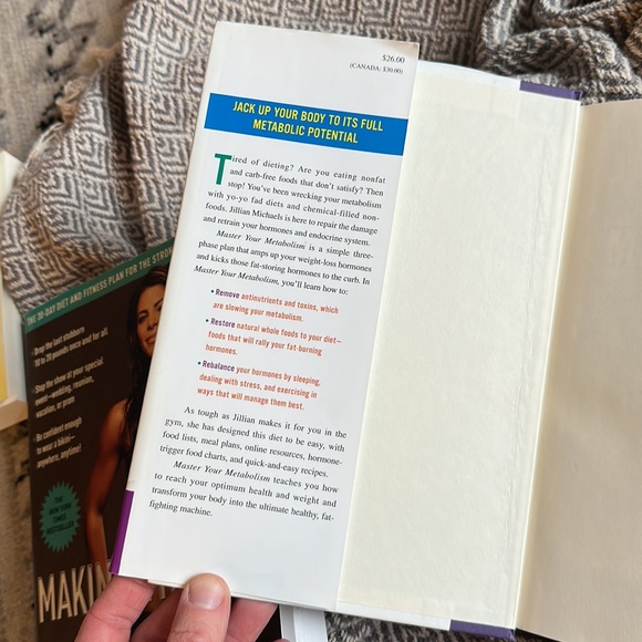 2 Book Bundle Jillian Michaels Master Your Metabolism and Making The Cut Health - Picture 9 of 15